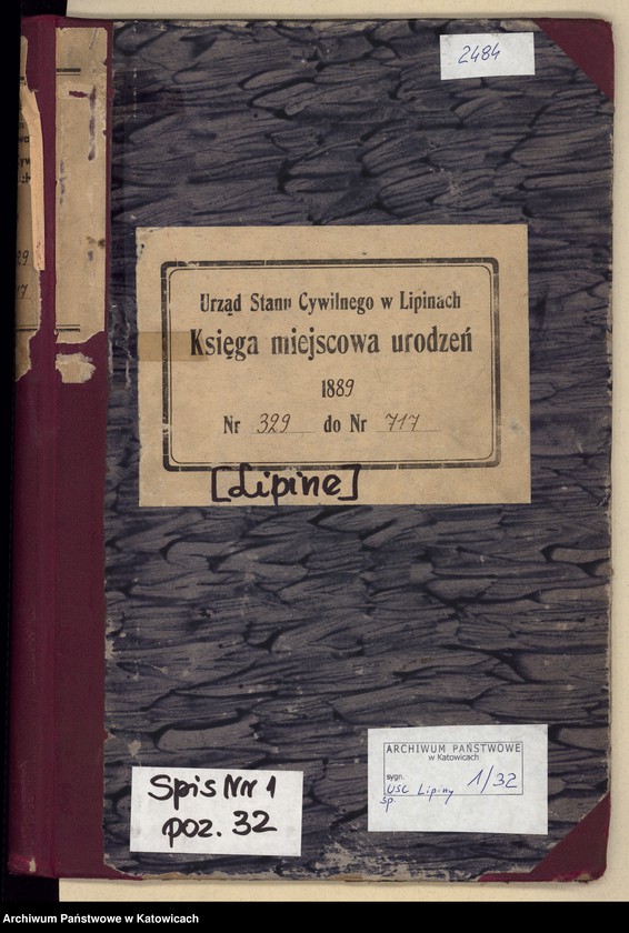 image.from.unit.number "Księga urodzeń T.2 nr 329-717"