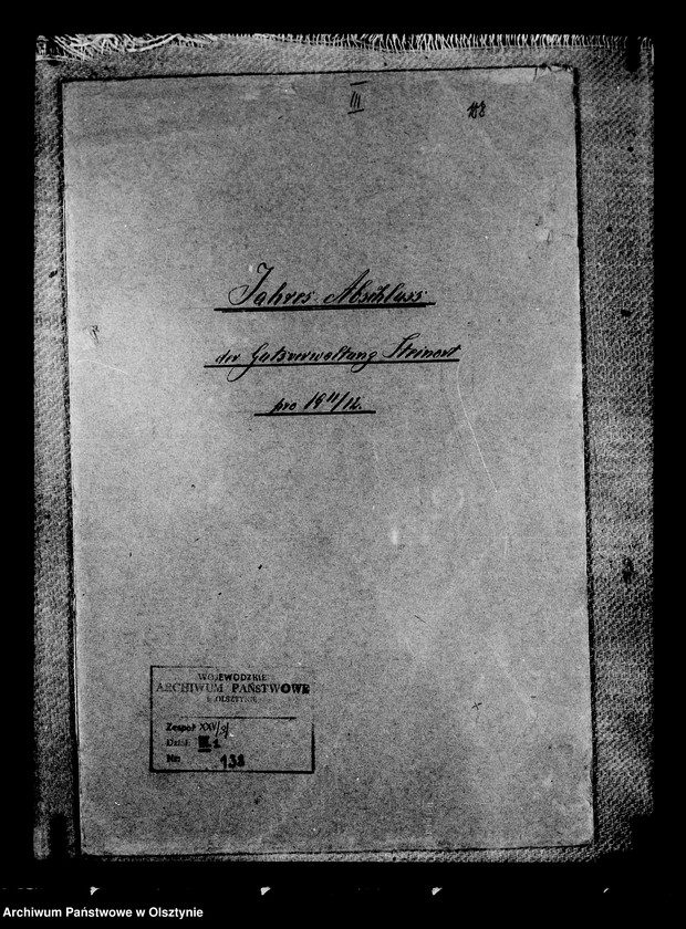 image.from.unit.number "Jahres- Abschluss der Gutsverwaltung Steinort"