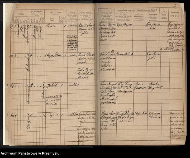 image.from.unit.number "Księga urodzin rok 1897-1900 tom XXIV [Księga urodzeń]"
