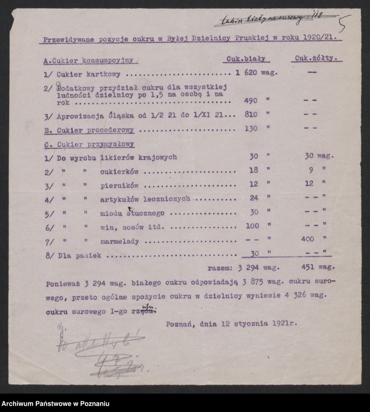 Obraz 6 z jednostki "[Spis inwentarza żywego w Księstwie Poznańskim w obrębie linii demarkacyjnej z 15 grudnia 1919 roku i inne spisy inwentarza żywego oraz ludności w województwie pomorskim]"