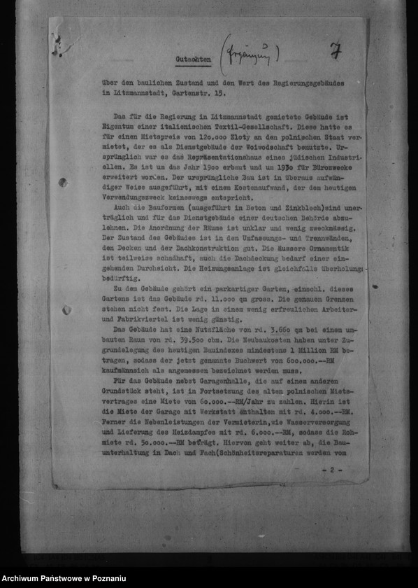 Obraz 16 z jednostki "Regierungsgebäude in Litzmannstadt - Łódź"