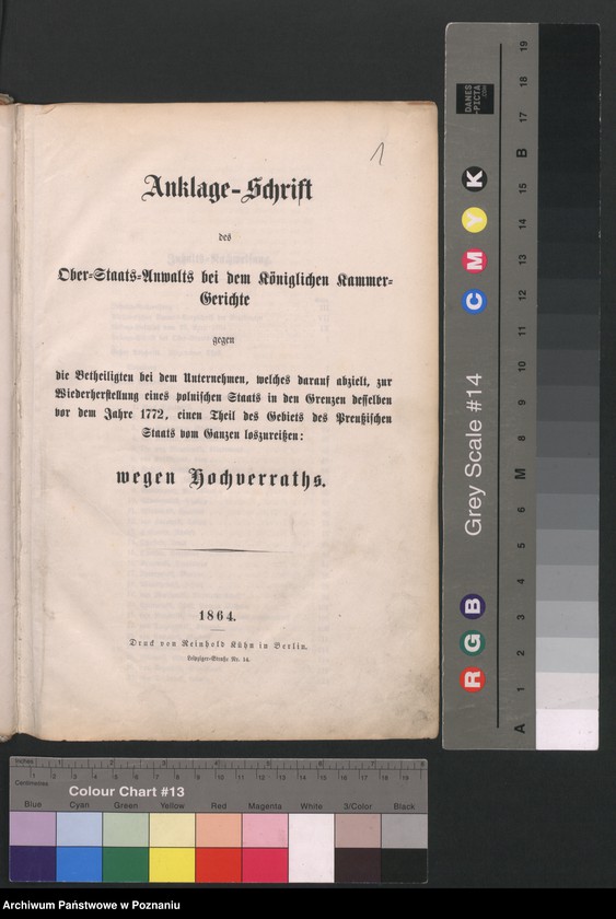 Obraz 5 z jednostki "Anklage - Schrift im Polenprozess 1864"