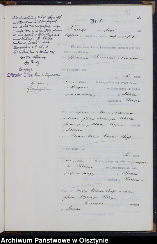 image.from.unit.number "Heiraths-Neben-Register Nr 1 - 16"