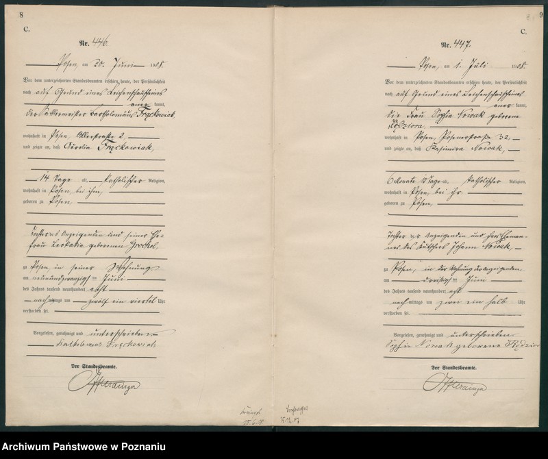 Obraz 7 z jednostki "Księga miejscowa zgonów tom II [Rejestr główny zgonów]"