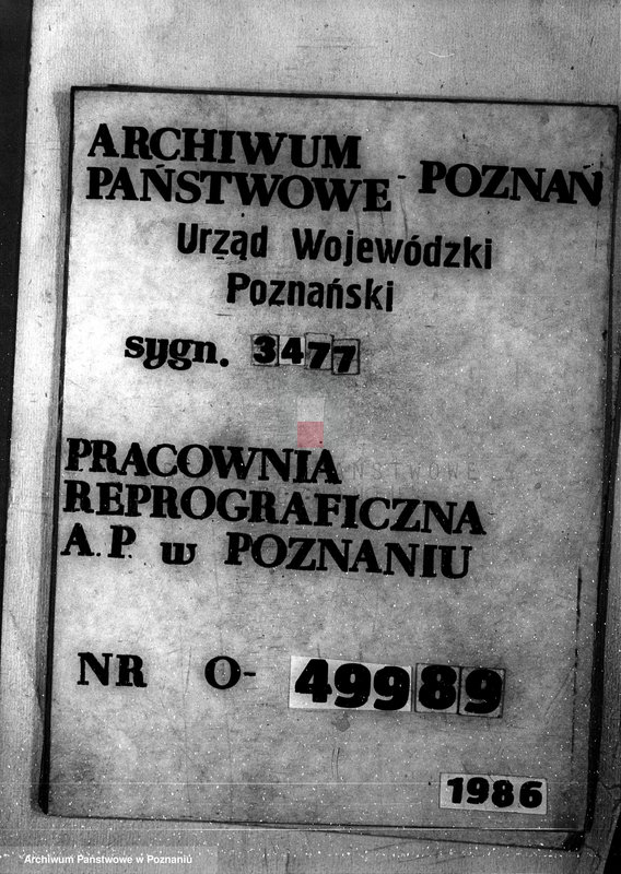 Obraz 1 z jednostki "Nadzór nad gospodarką w lasach majętności Bucz powiat kościański"