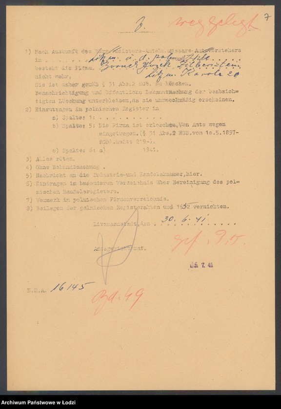 Obraz 9 z jednostki "Boruch Josek Zilbersztejn - sprzedaż artykułów spożywczych"