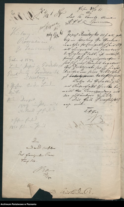 Obraz 7 z jednostki "A. betr. Josef Rusteyko, Bibliothekar des Grafen Johann Działyński"