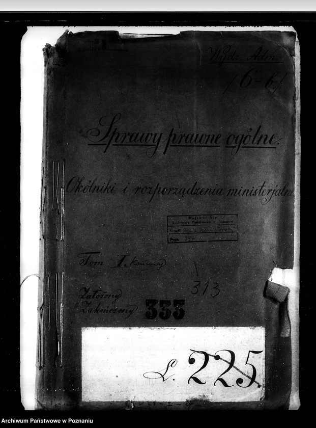 Obraz 4 z jednostki "Sprawy prawne ogólne okólniki i rozporządzenia ministerialne"