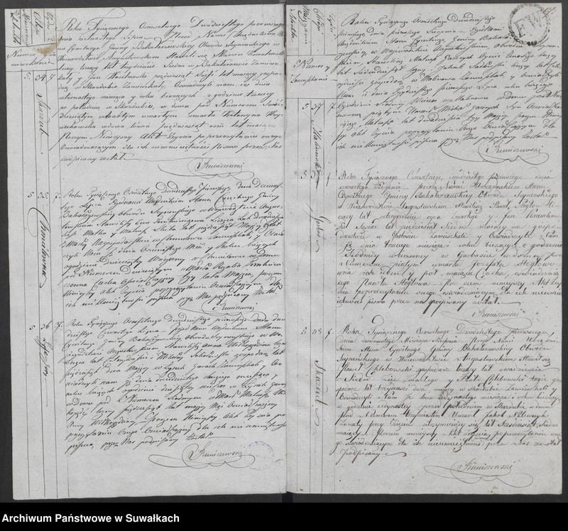 Obraz 12 z jednostki "Akta Zeszłych Gminy Bakałarzewskiey Na rok 1821-wszy"