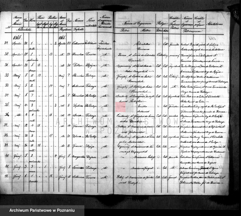 Obraz 4 z jednostki "Liber baptisatorum"