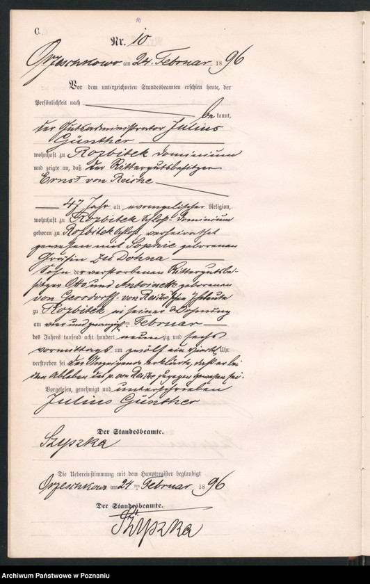 Obraz 13 z jednostki "Księga zgonów"