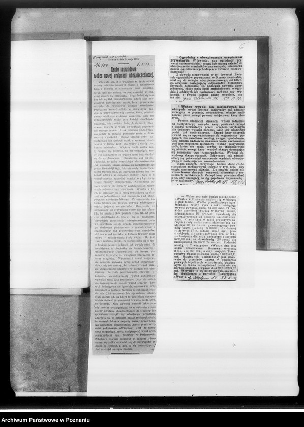 Obraz 10 z jednostki "Ubezpieczenia i renty po zabitych na wojnie [Wycinki prasowe]"