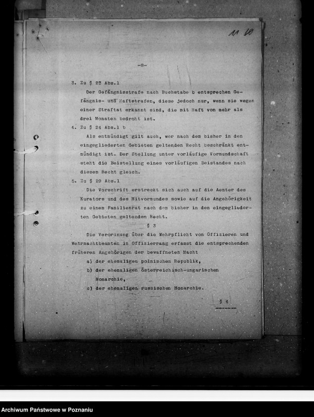 Obraz 15 z jednostki "Verordnung über die Einführung von Wehrrecht"