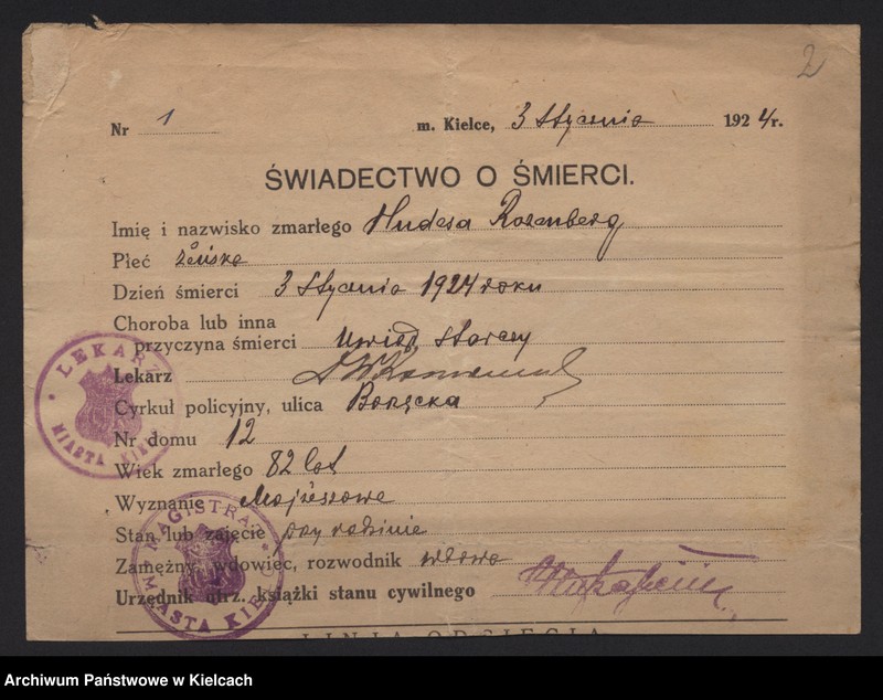 image.from.unit.number "Załączniki do akt zgonu Okręgu Bożniczego Kielce za rok 1924"