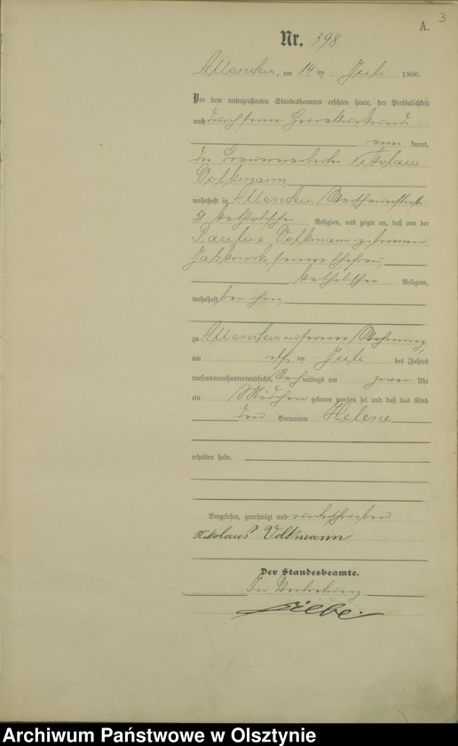 image.from.unit.number "Geburts-Haupt-Register Tom II, Nr 398-778"