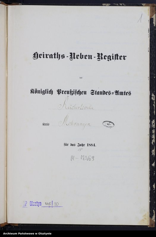 image.from.unit.number "Heiraths-Neben-Register Nr 1 - 9"