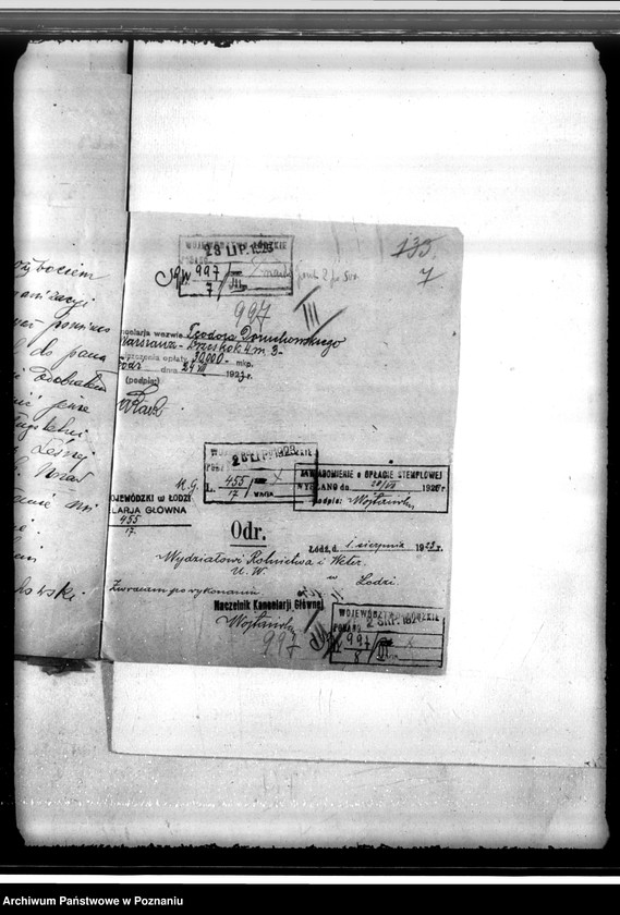 Obraz 11 z jednostki "Sprawa uzyskania zezwolenia na wyrąb jednorazowy 3 poręb w lesie majątku Mycielin powiat kaliski"