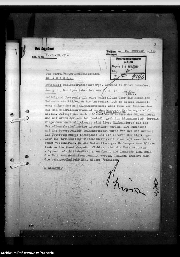 Obraz 9 z jednostki "Umsiedlerkreisfürsorge - Monat Dezember"