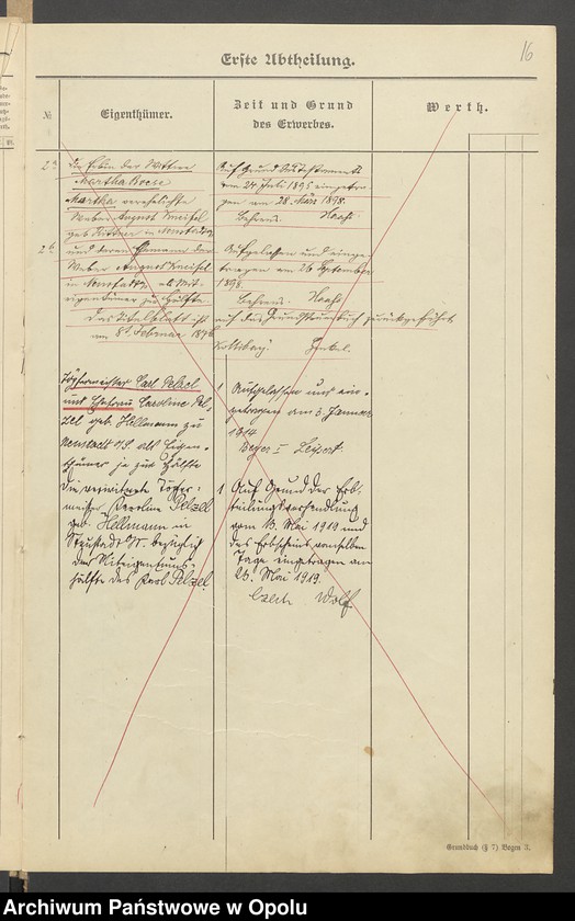 Obraz 19 z jednostki "Grund Akten für Blatt (150 stadt) Neustadt 1854 Eigenthümer: Pelzel Karolina"