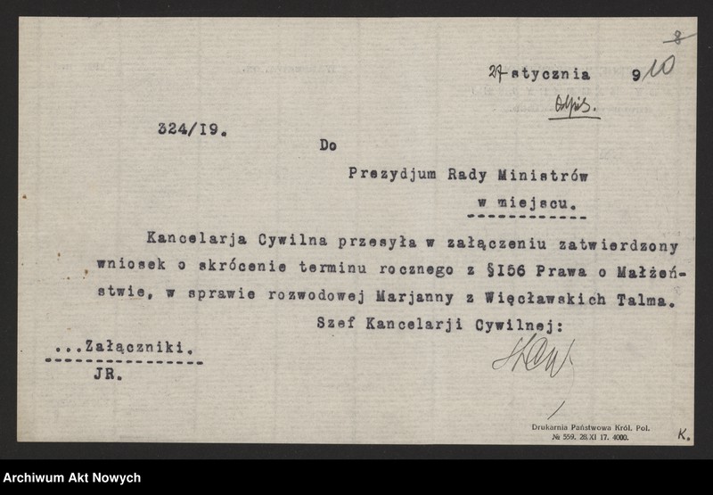 image.from.unit.number "(Reskrypty Naczelnika Państwa dotyczące skrócenia rocznego terminu zapozwu w sprawach rozwodowych rozpatrywanych przez Ewangelicko - Reformowany Sąd Konsystorski)"