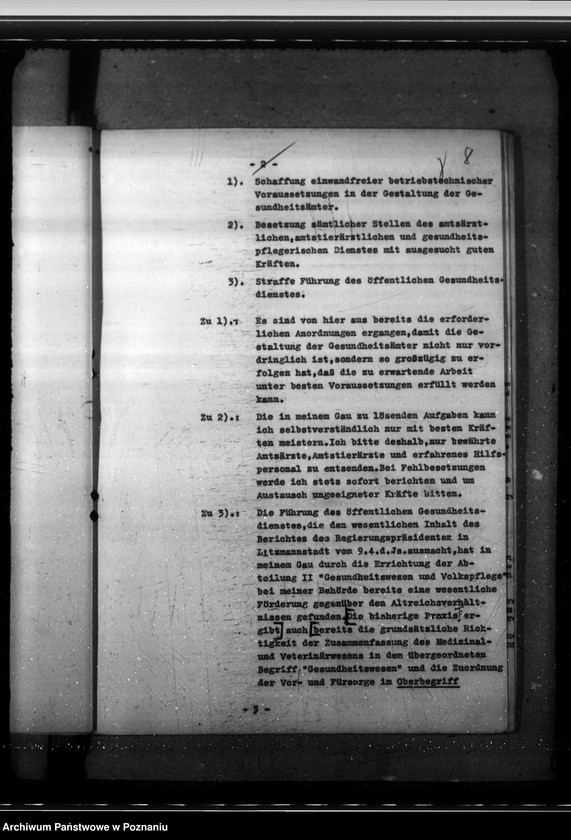 Obraz 13 z jednostki "Organisation des öffentlichen Gesundheitsdienstes. Bildung von Medizinalabteilungen. Führung des öffentlichen Gesundheitsdienstes. Robert - Koch - Ehrung"
