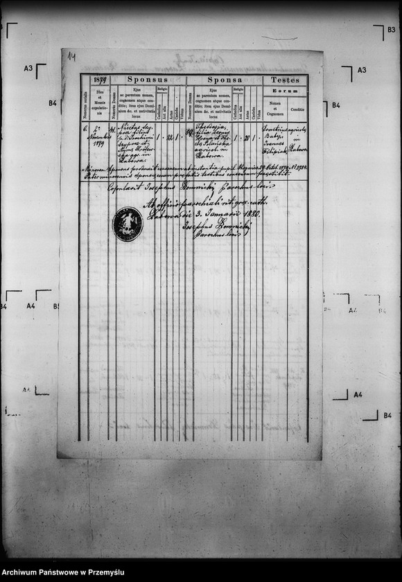 Obraz 18 z jednostki "[Kopie ksiąg metrykalnych parafii Łabowa z filiami Kotów, Łabowiec, Uhryń Niżny (dekanat Muszyna)]"