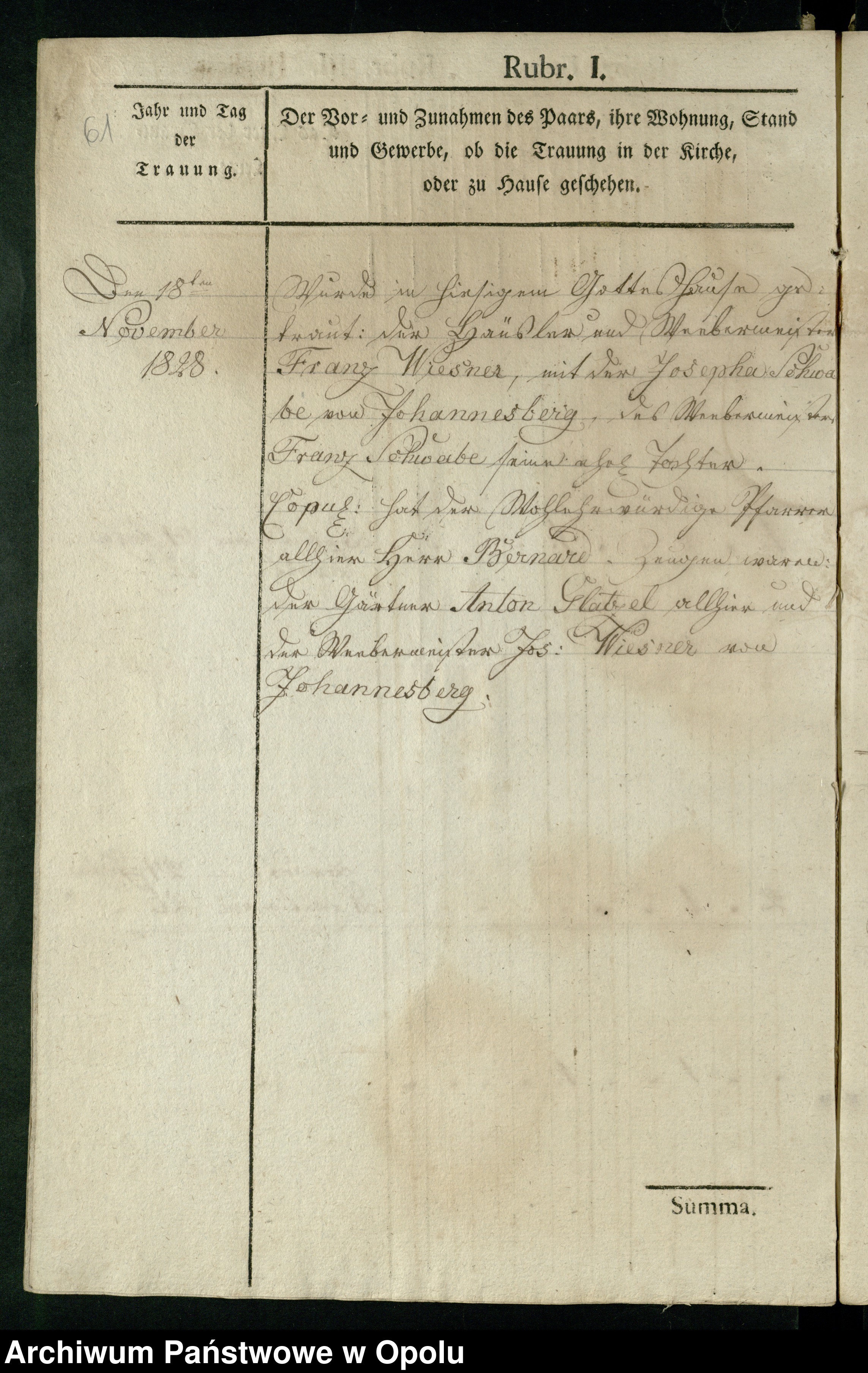 Skan z jednostki: Kirchenbuchduplikate der Pfarrei Heinersdorf Geburten, Heirat- und Sterberegister 1827-1832, 1836-1839