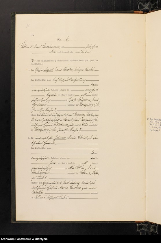 image.from.unit.number "Heiraths-Haupt-Register Nr 1 - 28"