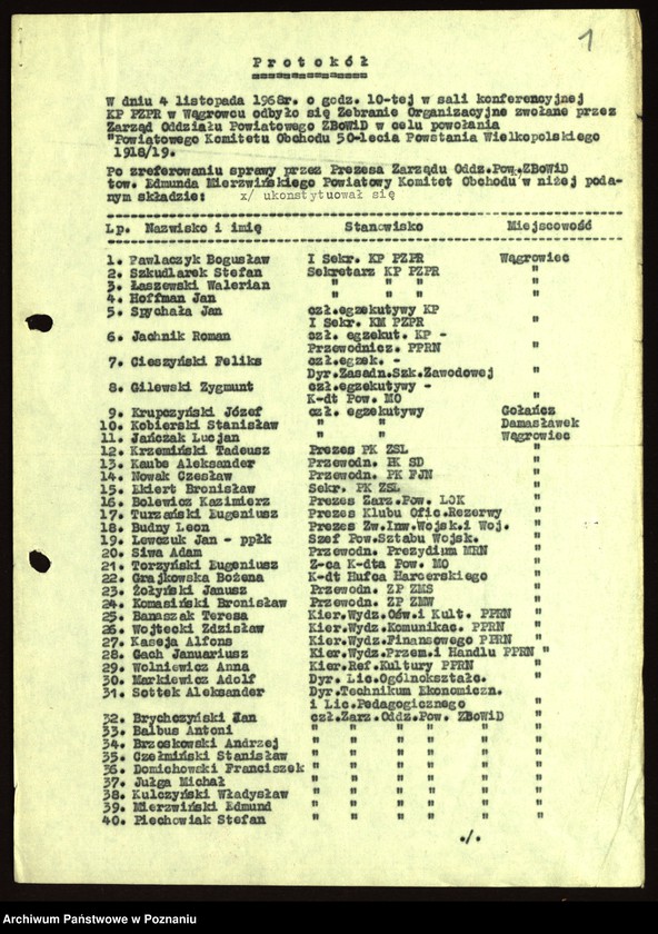 Obraz 9 z jednostki "50 rocznica powstania wielkopolskiego."