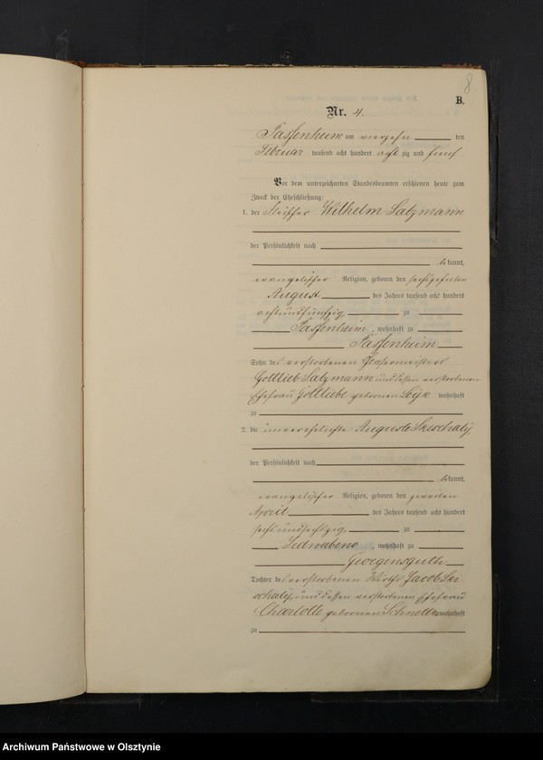 image.from.unit.number "Heiraths-Haupt-Register Nr 1 - 61"