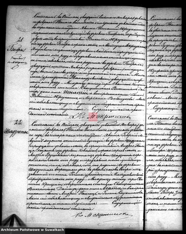 Obraz 9 z jednostki "Duplikat aktov rodivšichsja, umeršich i brakosočetavšichsja vejsejskogo rimsko-katoličeskogo prichoda na 1879 god"