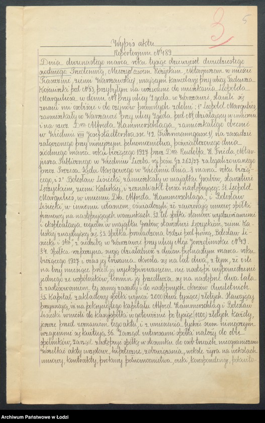 Obraz 7 z jednostki "Bolesław Lisiecki i s-ka – wydzierżawienie i eksploatacja cegielni w majątku Grabów"
