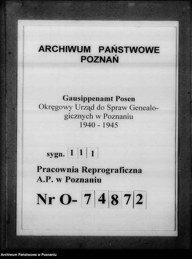 Obraz 1 z jednostki "[Korespondencja w sprawach organizacyjnych], Kreissippenamt Mogilno"