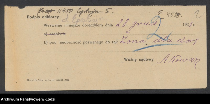 Obraz 4 z jednostki "Fajwel Epsztein – sprzedaż czapek"