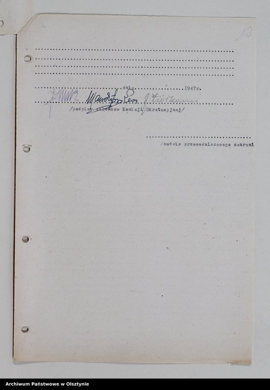 image.from.unit.number "Komitet Miejski Polskiej Parii Robotniczej w Mrągowie: protokoły z posiedzeń, zebrań aktywu miejskiego, sprawozdania. Protokoły z zebrań Kół miejskich PPR miasta Mrągowa: Państwowa Centrala Handlowa, KP PPR Milicji Obywatelskiej, "Odbudowa", Odlewnia Warsztatów Mechanicznych, Państwowa Fabryka Wyrobów Drzewnych, Powiatowy Urząd Bezpieczeństwa Publicznego, Samopomoc Chłopska"