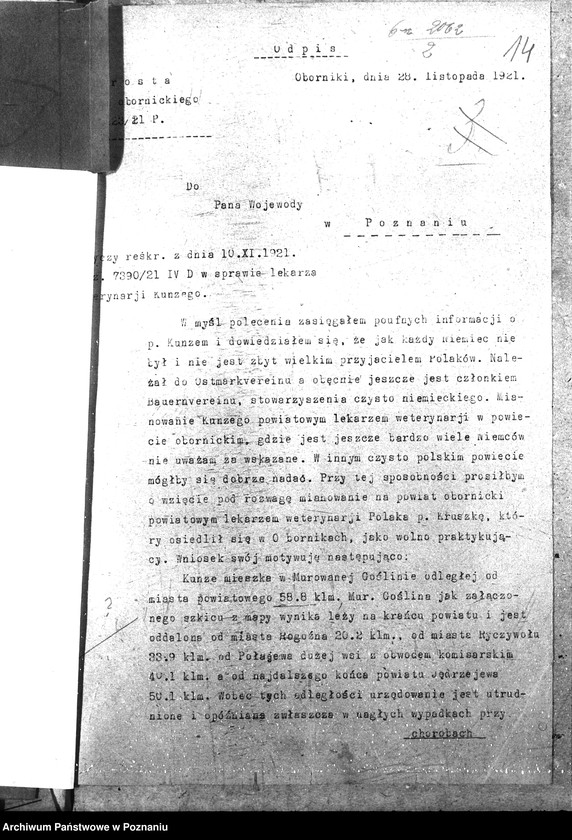 Obraz 19 z jednostki "Pow. lekarz Weterynaryjny Oborniki"