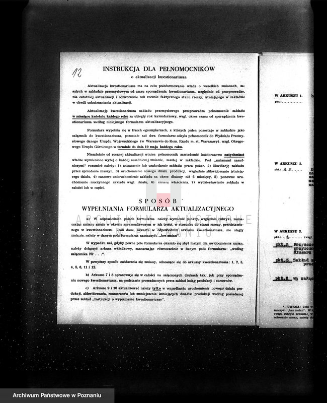 Obraz 16 z jednostki "Gazownia Miejska w Czarnkowie Kwestionariusze"