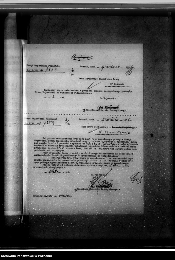 Obraz 14 z jednostki "Zatwierdzenie zakładu przemysłowego / młyn parowy/ Klessy Ignacego w Czarnkowie"