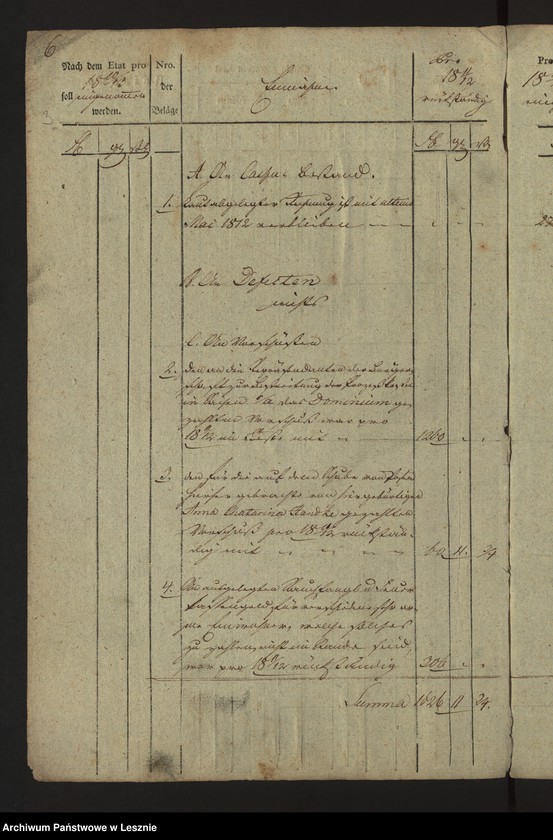 Obraz 5 z jednostki "[Kammereikassenrechnung der Mediatstadt Lissa]"