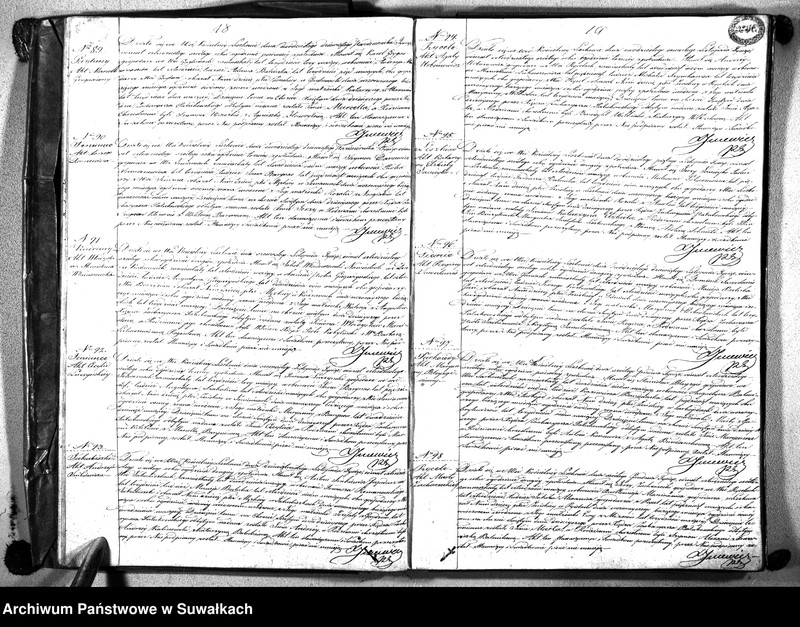 image.from.unit.number "Księga Duplikat Urodzonych, Zmarłych i Zaślubionych Parafii Liszkowskiej w Powiecie Seyneńskim Gubernii Augustowskiey Rok 1846"