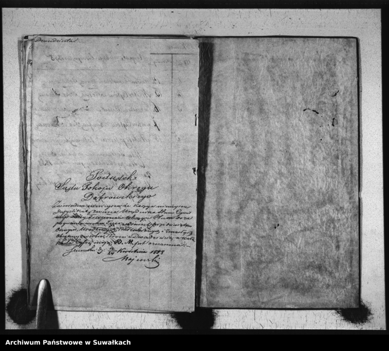 image.from.unit.number "Duplikat Aktów Urzędnika Stanu Cywilnego Sekty Filipońskiej Okręgu Huta Urodzonych, Zaślubionych i Zmarłych z roku 1858"