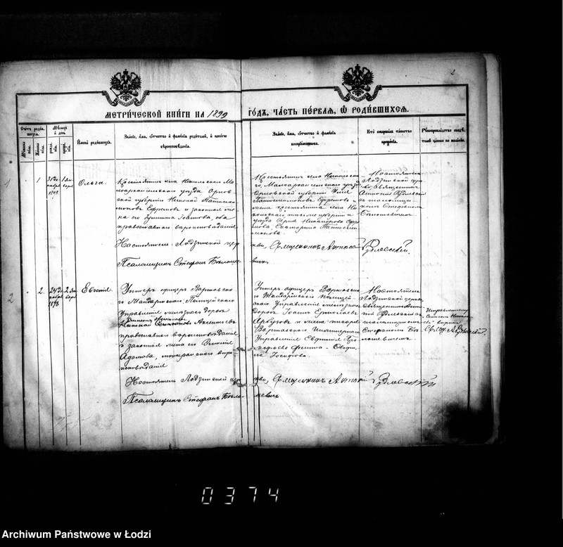 Obraz 6 z jednostki "Księga metrykalna aktów urodzeń, małżeństw i zgonów"