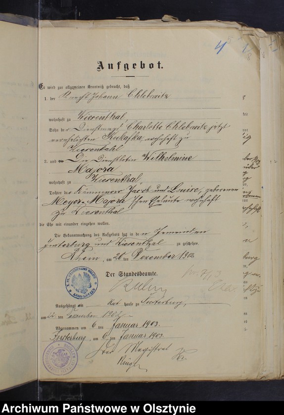 image.from.unit.number "Beläge zum Heirathsregister"