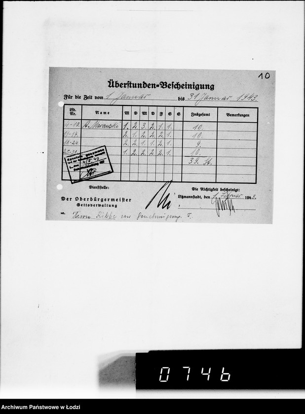 Obraz 14 z jednostki "Überstunden"