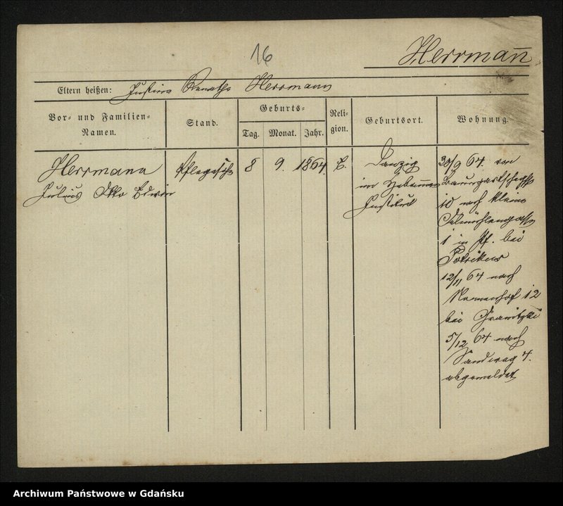 image.from.unit.number "Karty meldunkowe: Herrmann Julianne - Herrmann Wilhelmine"