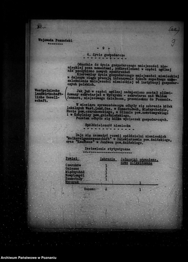 Obraz 13 z jednostki "Sprawozdania sytuacyjne z życia mniejszości narodowych za miesiące lipiec, sierpień, wrzesień 1931 r."