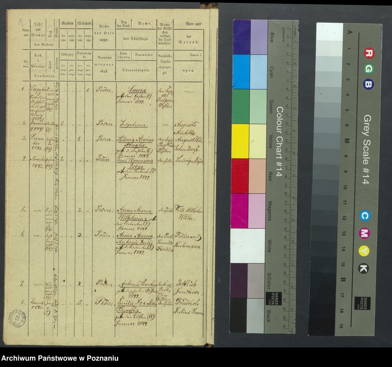 Obraz 3 z jednostki "[Akta urodzeń i chrztów, zapowiedzi i ślubów, zgonów i pogrzebów]"