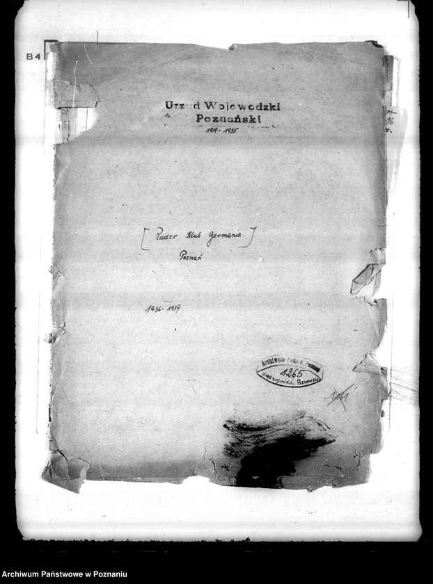 Obraz 4 z jednostki "/Klub Sportowy,,Germania" w Poznaniu/"