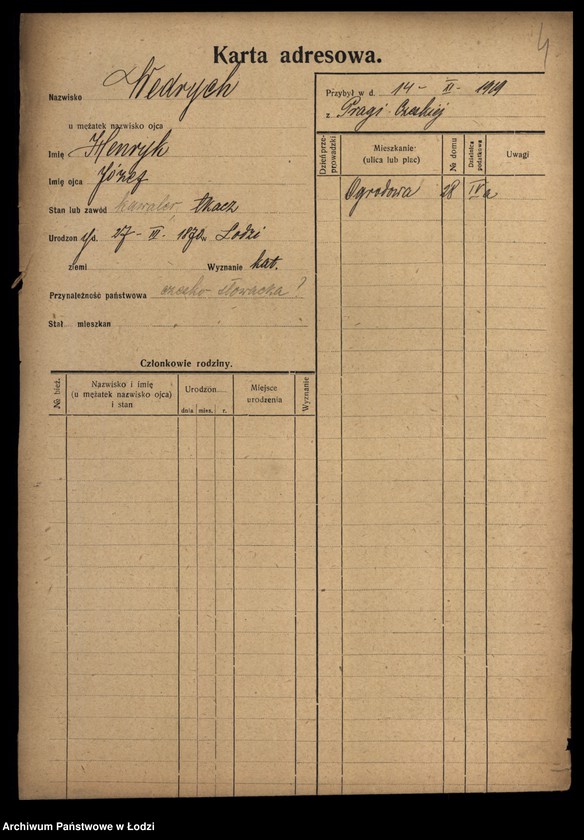 Obraz 6 z jednostki "[Spis ludności Łodzi] Wedrych - Welk"