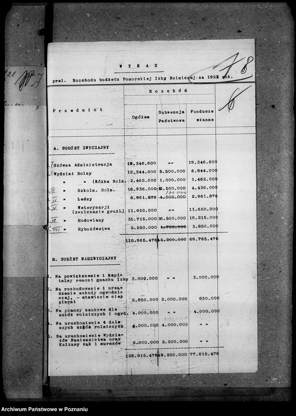 Obraz 13 z jednostki "Sprawy szczegółowo - budżetowe Izba Rolnicza Pomorska"